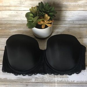 NWOT Strapless Calvin Klein Black Bra